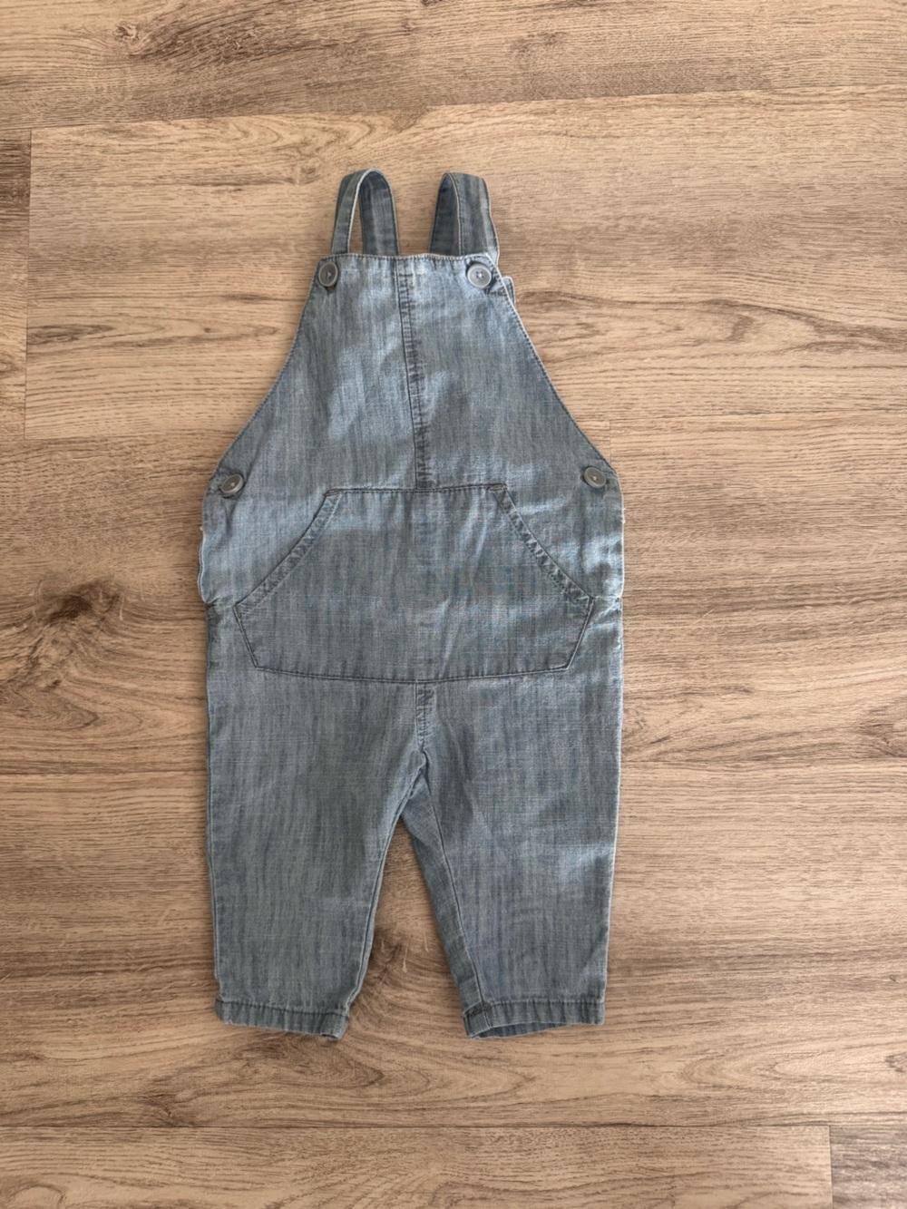Zara Baby Light Blue Denim Bib Overalls